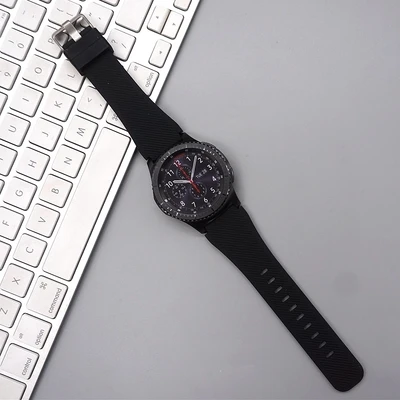 Высококачественный силиконовый ремешок для часов 22 мм Samsung Gear S3 Classic/Frontier браслет