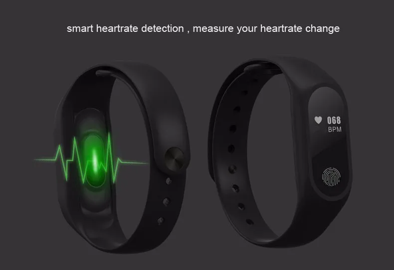 2018 Новый M2 Смарт Браслет монитор сердечного ритма Bluetooth Smartband здоровья Фитнес