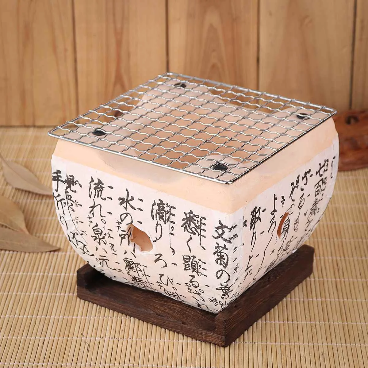 15x15x12 cm 2 размера японский стильный гриль для барбекю угольная плита Konro керамика Hibachi Yakitori Кемпинг барбекю принадлежности для барбекю инструменты для дома отеля - Цвет: 15x15x12 cm