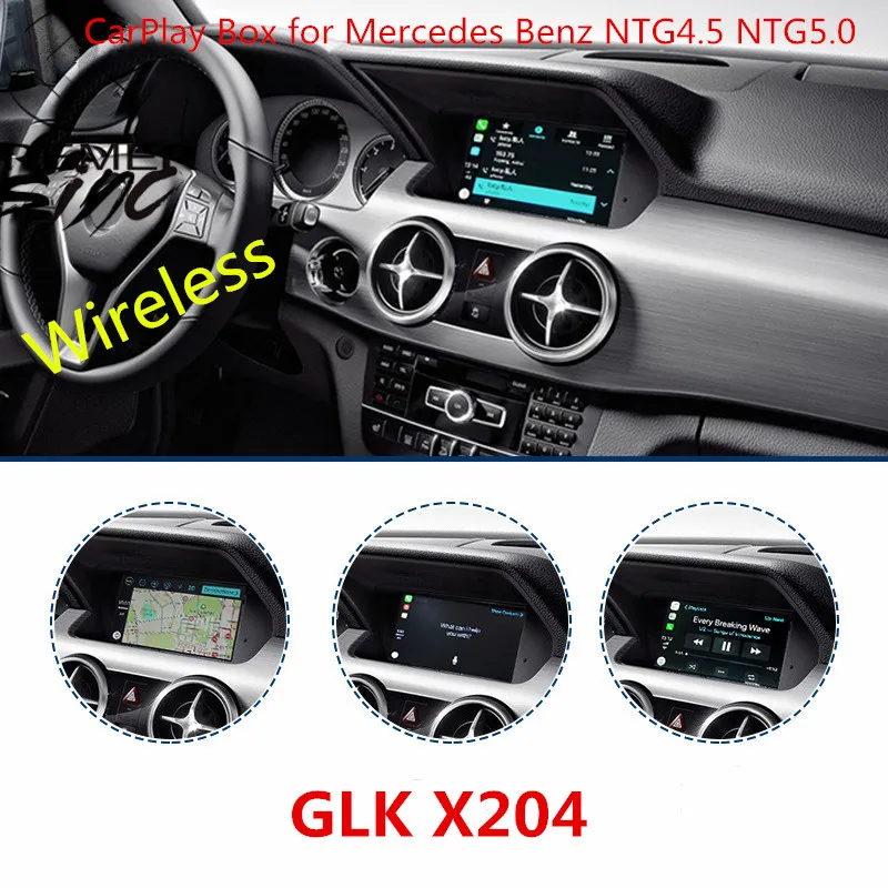 Бесплатная доставка Aftermarket Беспроводная смарт коробка Carplay для Mercedes Benz GL ML W166 GLAW156