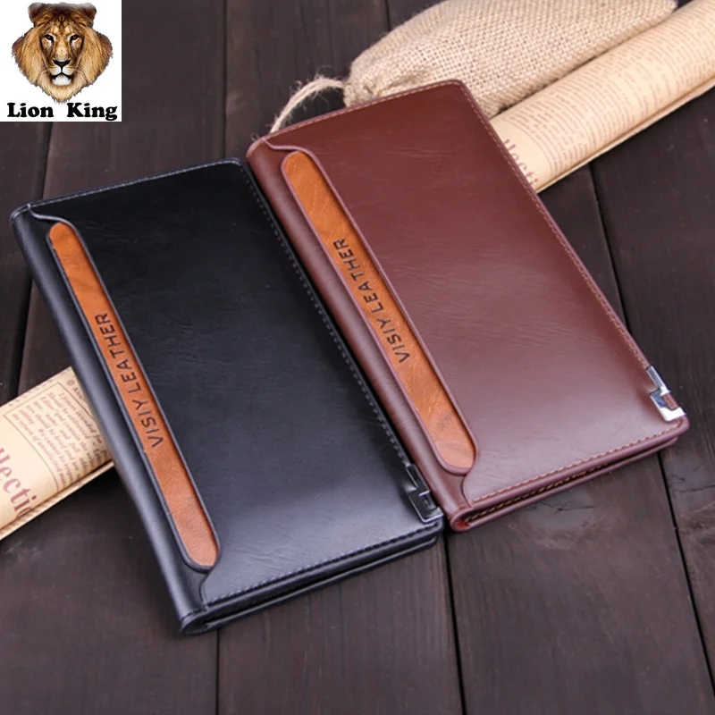Men's leather wallet card holder pack new casual men clutch bag purse large capacity high quality | Багаж и сумки