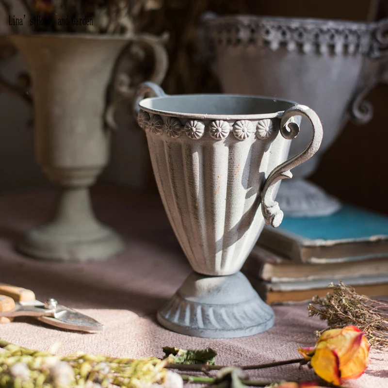 classic nice small handmade antique vases and planters