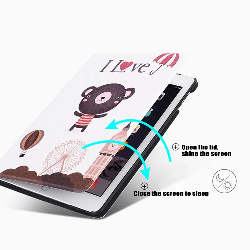 Роскошный Новый чехол для планшета Mini 1/2/3/4 iPad Pro 9 7 2018 Air 1/2 мультяшный кожаный