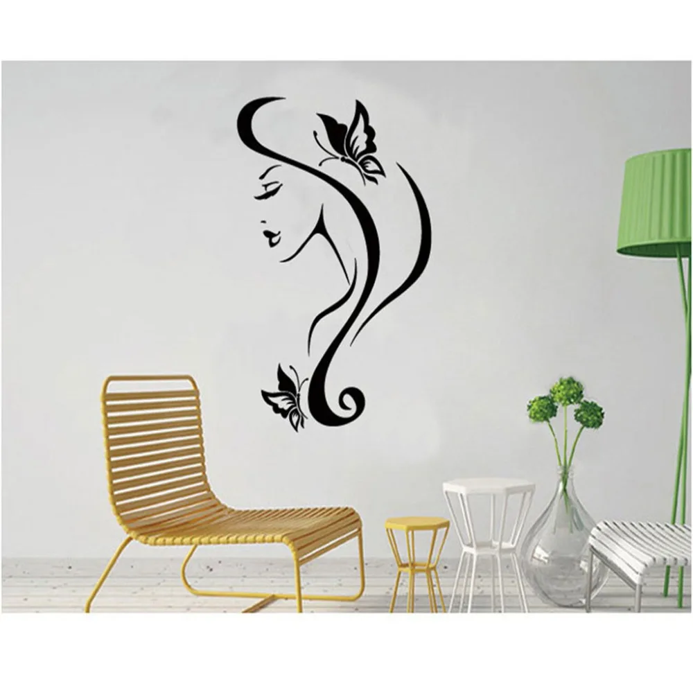 Воплощение красоты стикер украшения романтическая гостиная стены Окно Фон