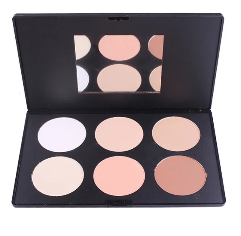 Miss Rose 6 Color Makeup Concealer Palette Foundation Long-Lasting Natural Powder Cosmetics |