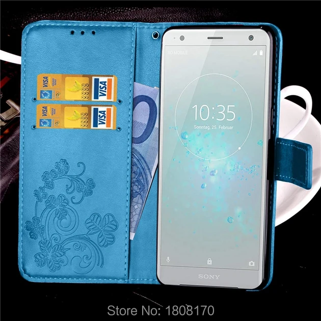 Кожаный чехол книжка с цветком клевера для Huawei Y9 Play Mate10 Pro Sharp Shv40 Lenovo Vibe C2 Lucky