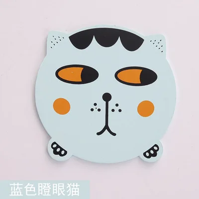 

1 Piece Creative Cute Animals Cat Dining Table Placemat Coaster Kitchen Accessories Mat Cup Bar Mug Cartoon Drink Wooden Pads