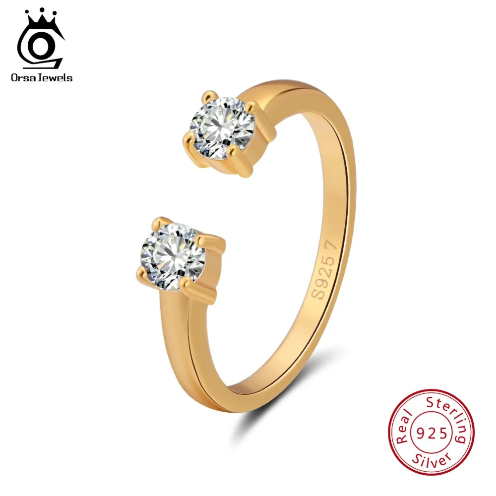 ORSA JEWELS женское кольцо из стерлингового серебра 925 пробы золотистого цвета