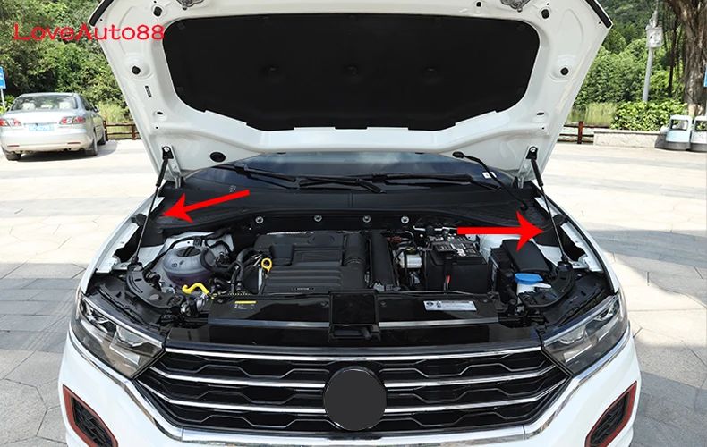 Для Volkswagen VW T-ROC передняя крышка капота двигателя поддерживающий гидравлический стержень, пружинный упор амортизаторы кронштейн аксессуары