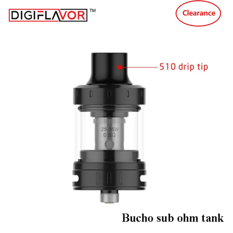 Резервуар Digiflavor Bucho sub ohm с катушкой bVC нижний воздушный поток ulitimate ароматизатор