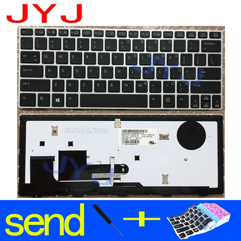 

Новая клавиатура для ноутбука Elitebook поверните HP 810 G1 G2 отправьте прозрачную защитную пленку