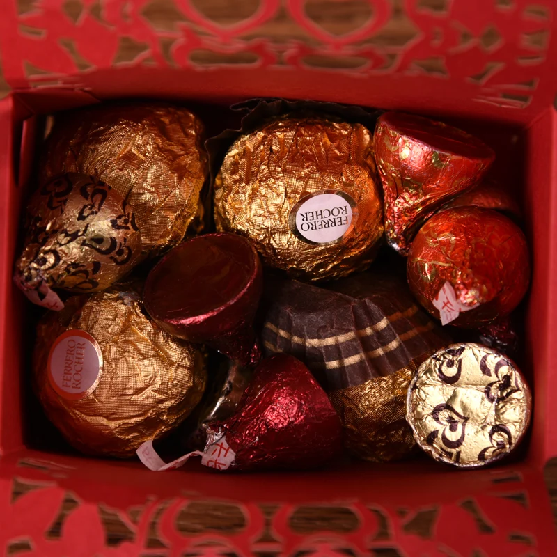 10 шт. свадебные подарочные коробки китайская коробка с кисточками полая