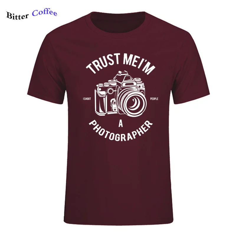 Футболка Trust Me I'm A фотограф мужские футболки с рисунком на заказ повседневные