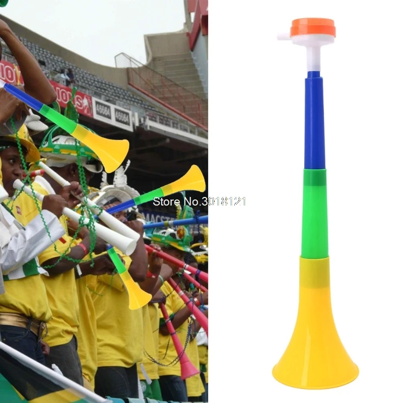Бесплатная доставка футбольный стадион фанаты мяч Vuvuzela Cheerleader Детская труба