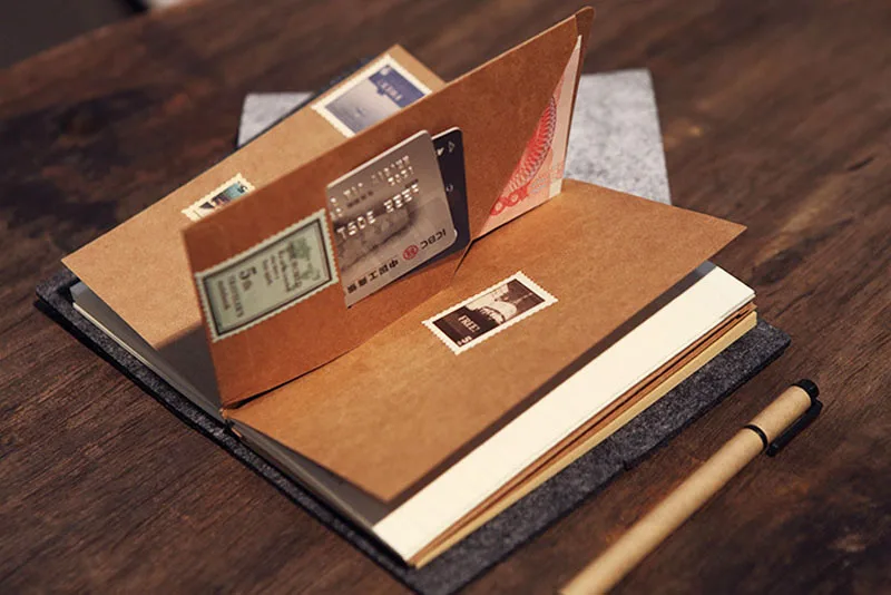 

EZONE Wool Felt Spiral Notebook Spiral Weekly Planner NoteBook High -end Memo Travel Journal Diary Notepad Stationery Supply