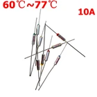 Тепловой предохранитель 60C 65C 70C 73C 75C 77C градус Цельсия 10А 250В микро мини электрический температурный предохранитель Термопредохранитель