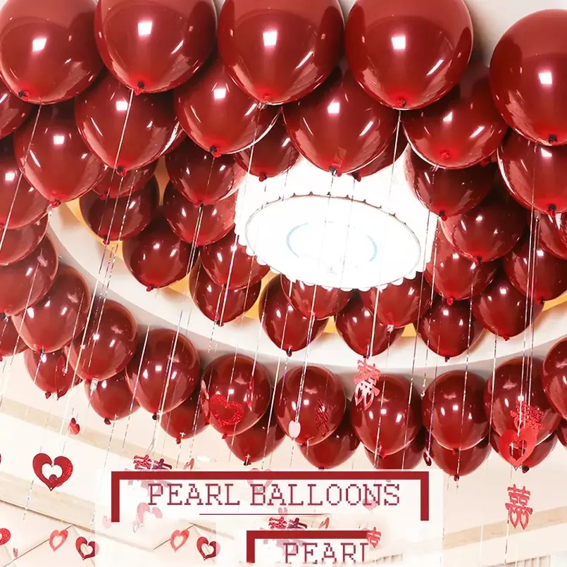 

10000pcs 33cm Macaron Gem Latex Balloons Baby Bridal Wedding Supplies Red Helium Balloon Party Decor Balaos