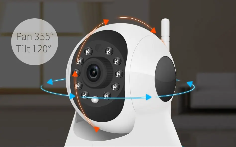 Оригинальная Vstarcam ip-камера 720P C7825WIP, Wi-Fi, камера наблюдения, камера безопасности, IR, ночное видение, PTZ, приложение, Мобильный просмотр, аудио, разговор