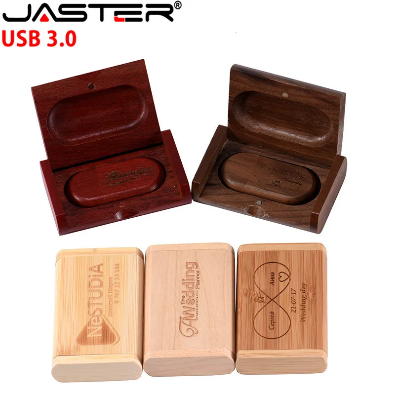 JASTER деревянный 2-в-1 сменный интерфейс USB 3,0 PC и Android usb флеш-накопитель 4 Гб до 128 ГБ Пользовательский логотип U диск