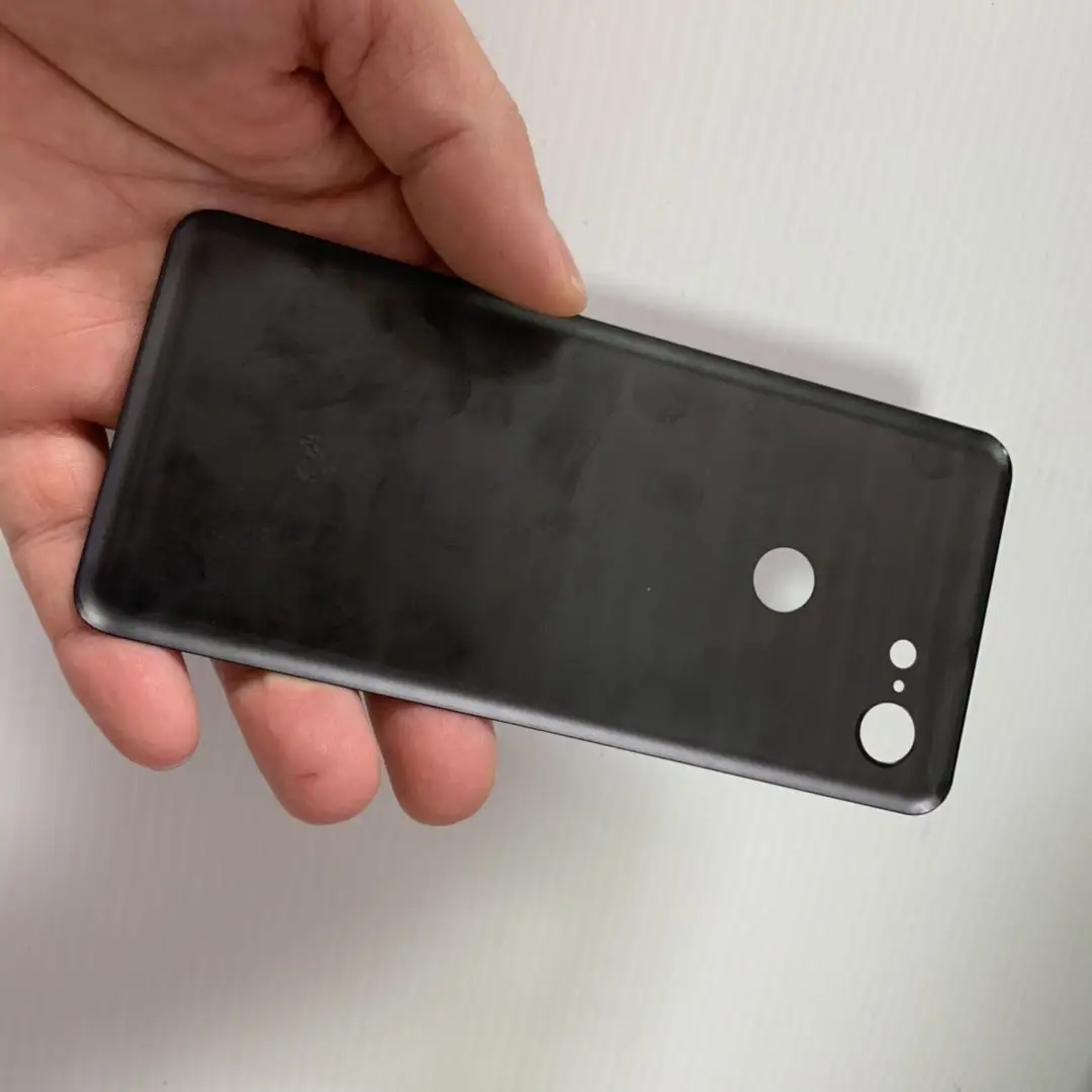 Оригинальная Черная крышка аккумулятора для Google Pixel 3 XL, Запасное стекло для Google Pixel 3, розовая Задняя стеклянная панель+ лента