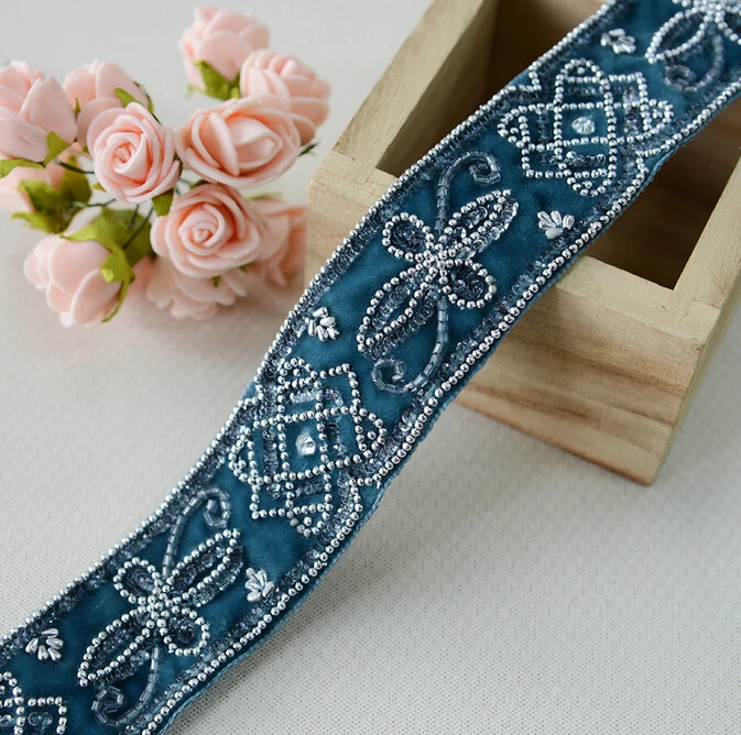 Лента с вышивкой из бисера 2 8 ярда (2 шт.) 3 5 см 1 37 дюйма|lace trim ribbon|trim ribbonlace |