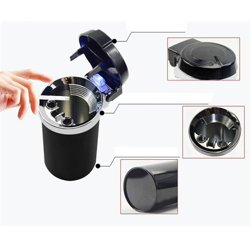 Greenwon автомобиль светодиодные пепельница авто сигареты Эш обладатель Кубка мода