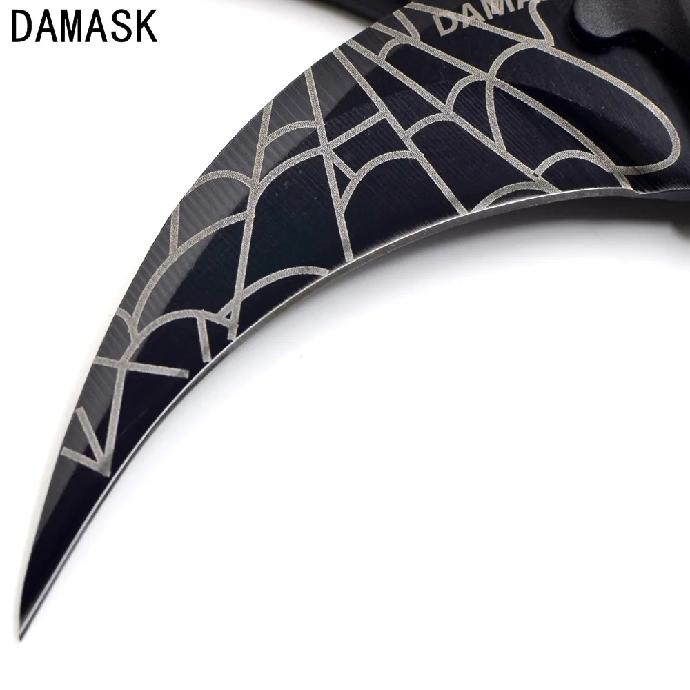 Damask очень острое лезвие Походный нож боевой тактический инструмент для
