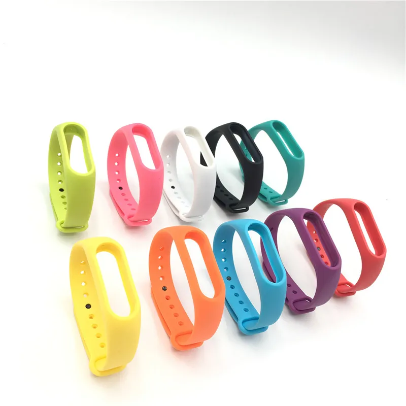 1 шт. для Xiaomi mi band 2 наручный ремень силиконовый цветной браслет для mi Band умный Браслет для Xiao mi Band 2 аксессуары