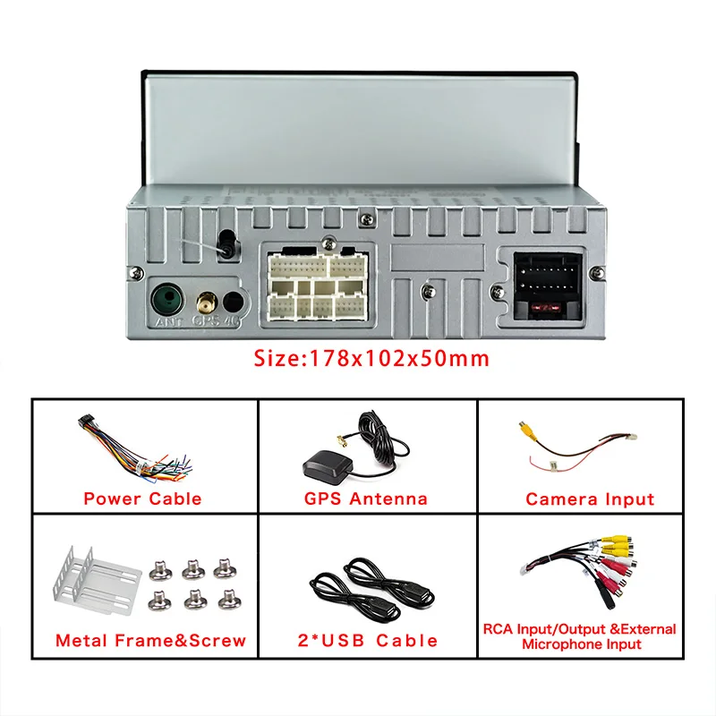 Автомагнитола 1DIN 2 + 32 ГБ Android 2019 Восьмиядерный 7 "экран стерео GPS Bluetooth 8 1 P аудио
