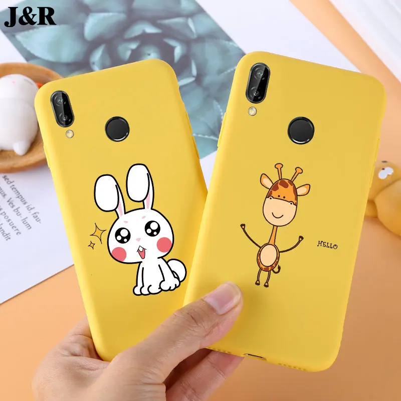 Чехол для Huawei P Smart Plus мягкая задняя крышка из ТПУ чехлы телефонов PSmart силиконовые
