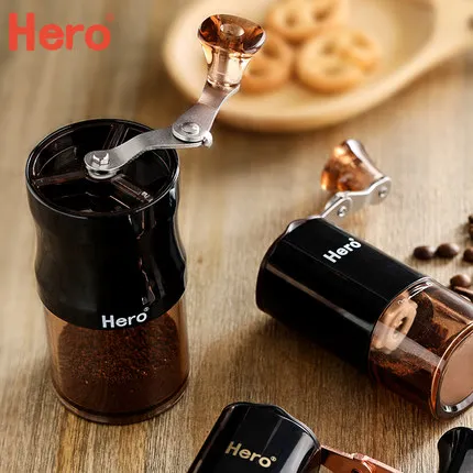 Prezzo Eroe Macinino Chicco Di Caffè Smerigliatrice Mano Grinder Mini Portatile A Mano Macchina Da Caffè A Casa Smerigliatrice