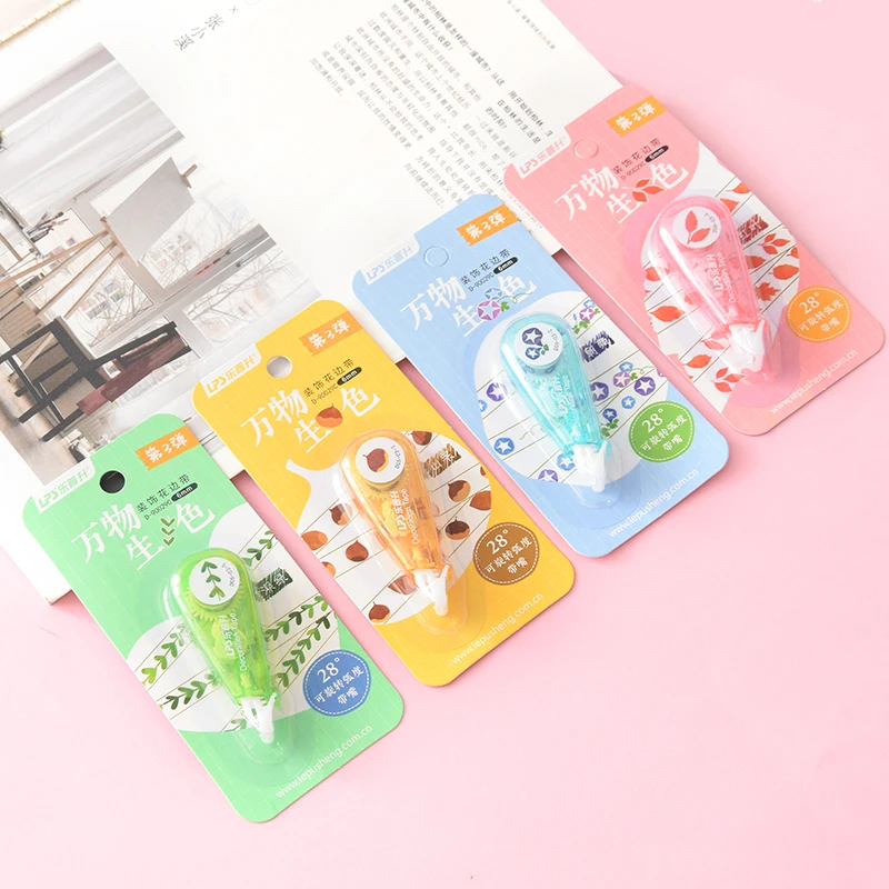 

Creative Color Lace Correction Tape Cute Press Decorative Pocket Journal Album DIY Decoration tape