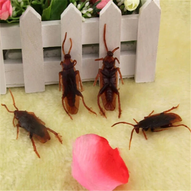 TOFOCO 10 шт Пластиковый прикол сувенир тараканов и розыгрышей игрушки апрельский