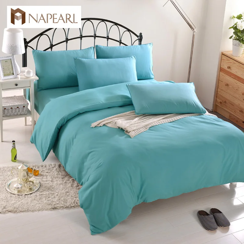 Bedding sets solid color polyester and cotton home textile duvet cover modern style bed sheet twin queen king | Дом и сад