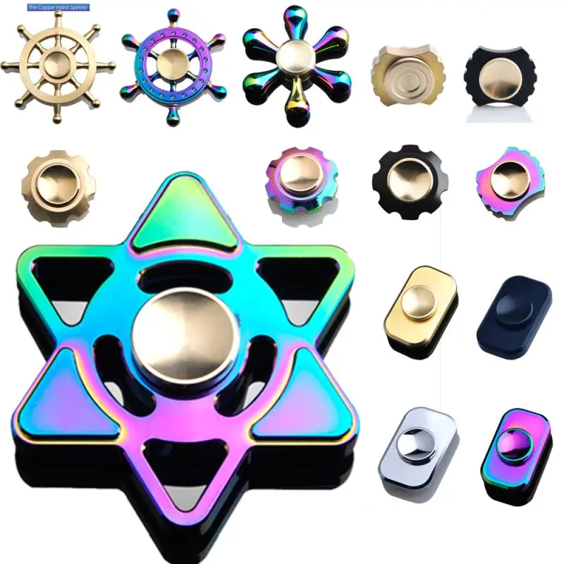 EDC Мульти стиль палец гироскопа металла материал tri Spinner аутизма и СДВГ время