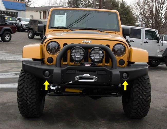 2x DOT " светодиодные противотуманные фары для внедорожника Jeep Wrangler Dodge Chrysler передний бампер лампы для лодки