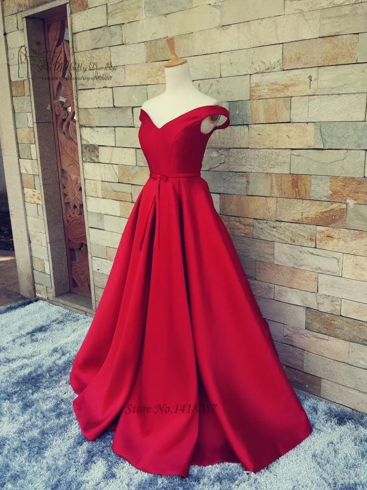 Винтажные красные выпускные платья на заказ, большие размеры, сатиновые, длинные, для выпускного бала, быстрая доставка, формальные вечерние наряды 2017.