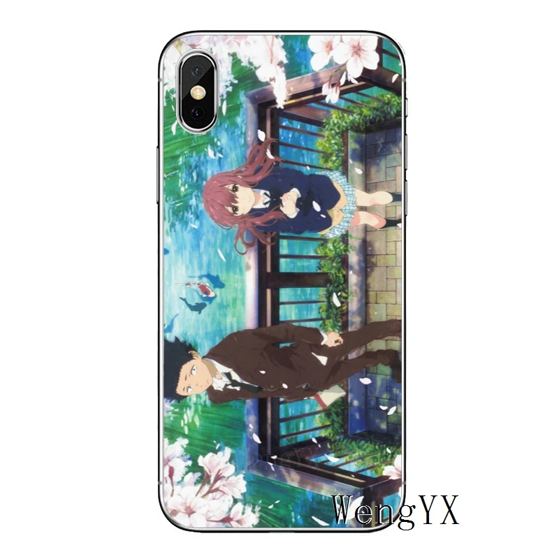 Аниме Silent Voice для iPhone X XR XS Max 8 7 plus 6s 6 plus SE 5S 5c 5 4S 4 iPod Touch чехол мягкий телефонные чехлы - Цвет: A-Silent-Voice-A-13