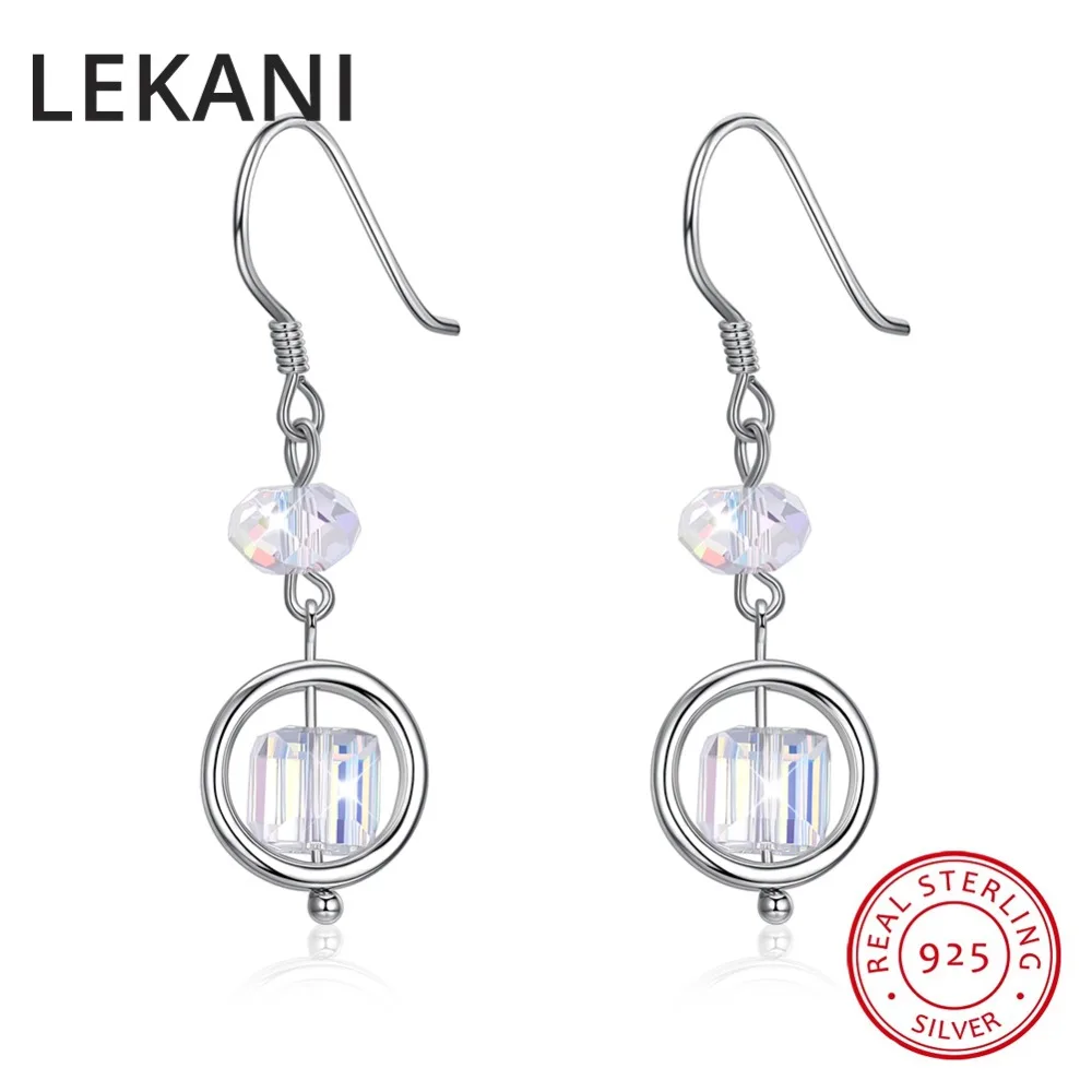 Женские серьги-капельки LEKANI серьги из стерлингового серебра S925 пробы с