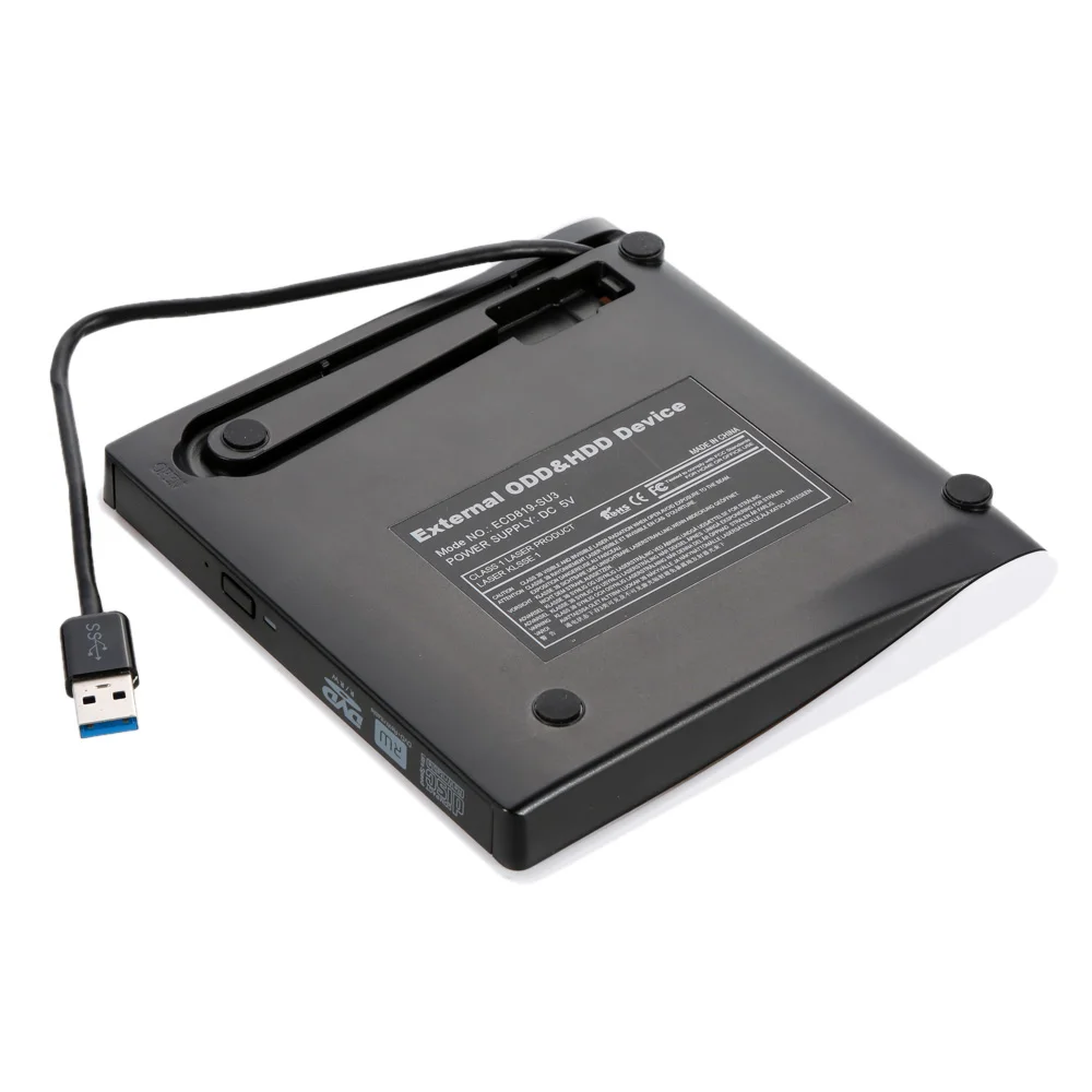 USB оптический диск чехол ультра тонкий Портативный 3 0 SATA 12 7 мм Внешний Коробка для