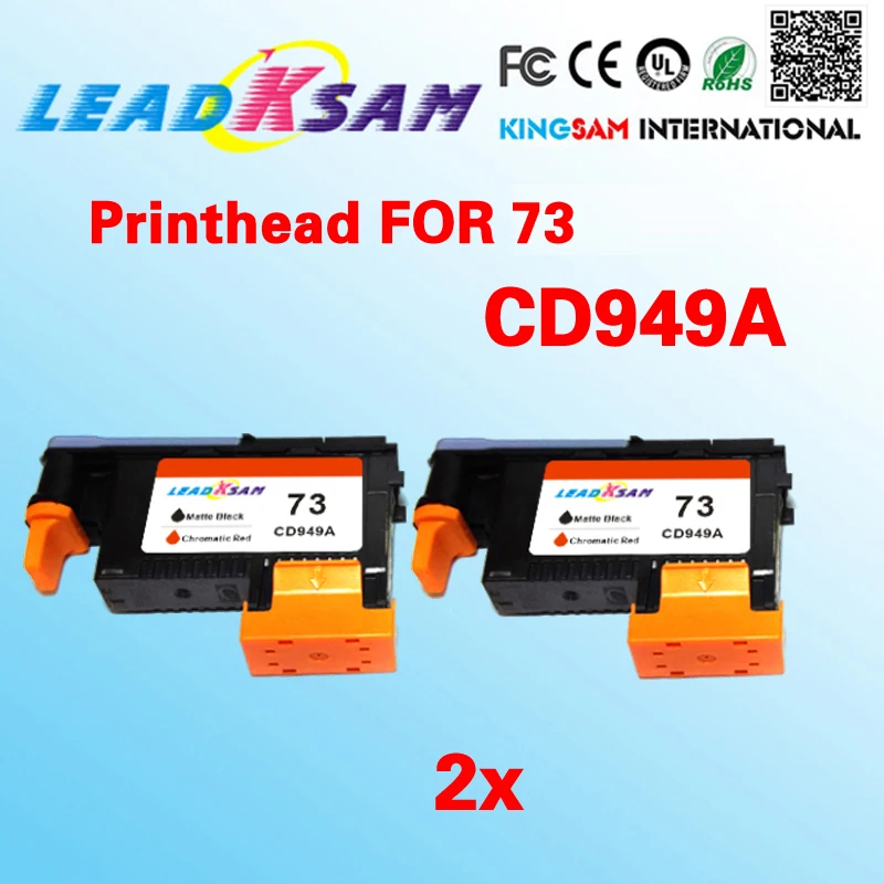 2 шт. LeadKsam 73 печатающая головка совместимая с hp73 CD949A Z3200 Хроматическая