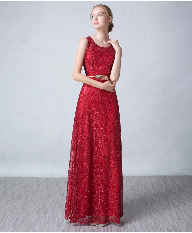 Gold Long Evening Dress The Bride Married Banquet Luxury Sequined Sleeveless Floor-length Party Prom Dresses Custom | Свадьбы и