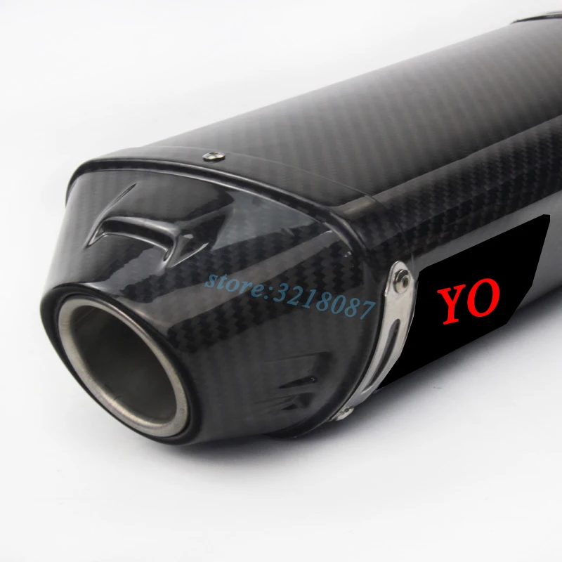 Мотоцикл выхлопная труба из углеродного волокна Yoshimura модифицированный скутер