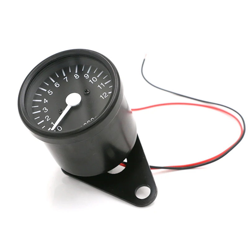 Retro Black 12000rpm Speedometer Odometer Tachometer for Motorcycle Refit Vintage Scooter Motor Instrument with LED Backlight | Автомобили