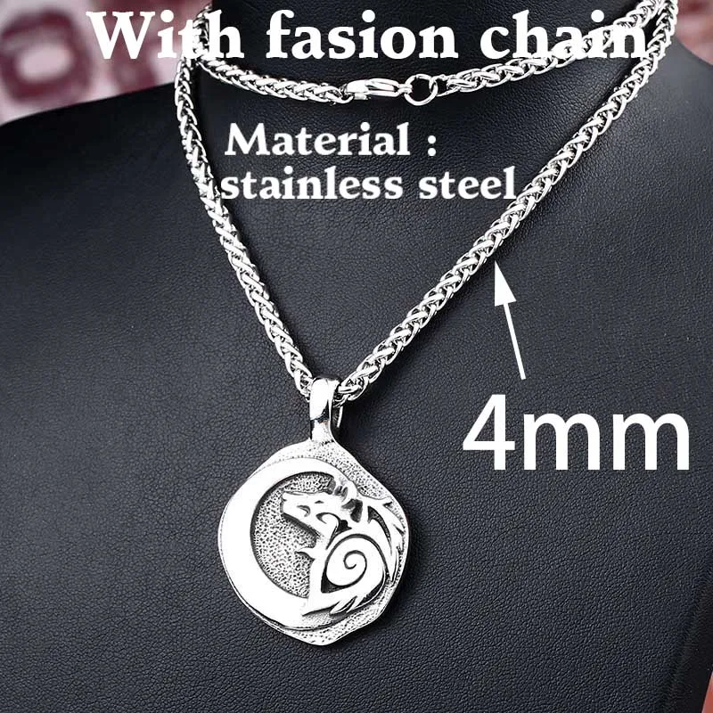E fashion chain Байер 316L нержавеющая сталь все виды Тор молот Мьёльнир кулон ожерелье Викинг скандинавский, норвежский колье с кулоном в стиле викингов мужской подарок - Окраска металла: E fashion chain