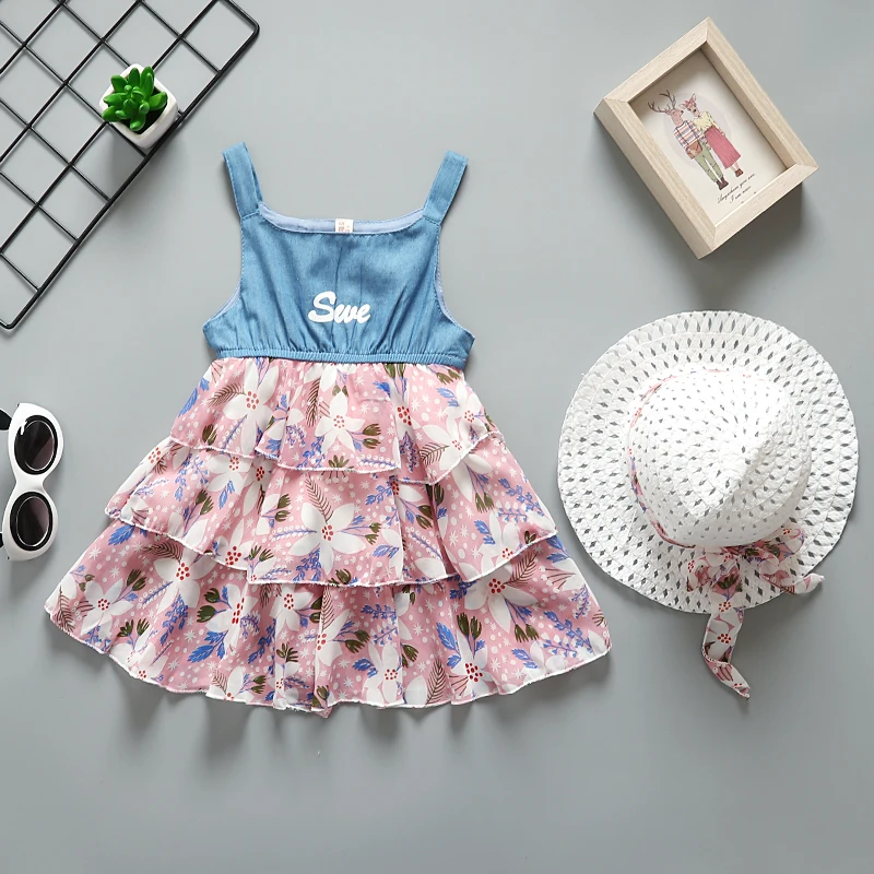 Girls summer dress 2020 kids fashion casual sleeveless mesh princess dresses for girls children wedding party clothing | Детская одежда