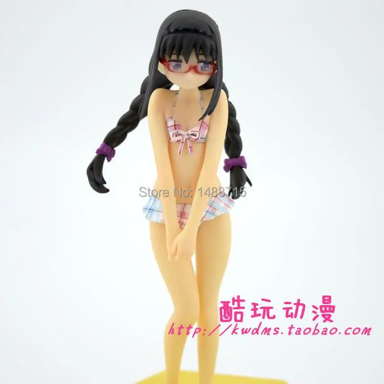 Новый Comic Аниме Akemi Homura Puella Magi Madoka Magica Quarter Wave сексуальный милый купальник 6 5