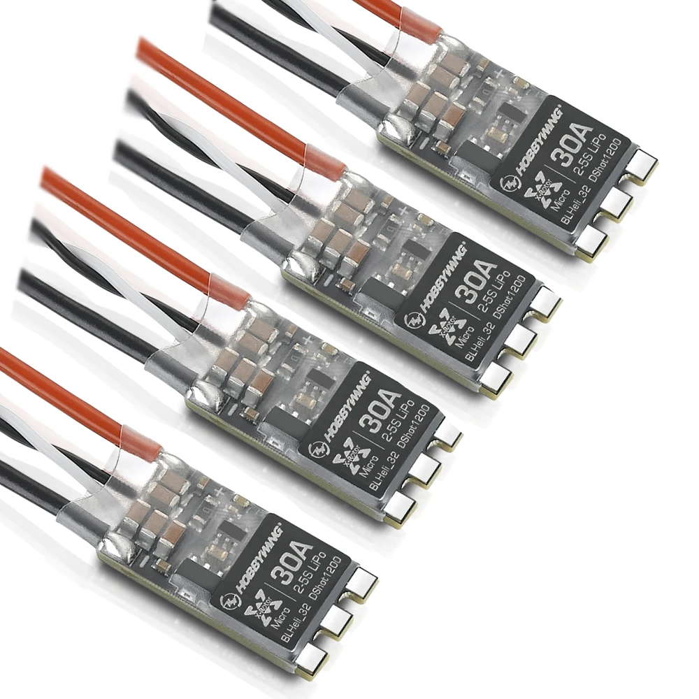 4 шт./лот Hobbywing XRotor Micro DShot1200 30A/40A BLHeli_32 для FPV бесщеточный ESC Квадрокоптер гоночный Дрон