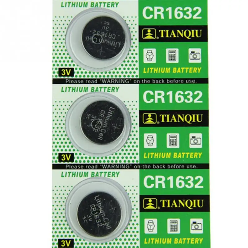 5pcs CR1632 Button Cell 3V Remote Car Controller Lithium Battery for electronic appliances |