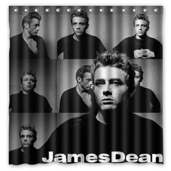 Eco-friendly Polyester Fabric 180*180cm Modern Design James Dean Print Waterproof Bathroom Shower Curtain | Дом и сад
